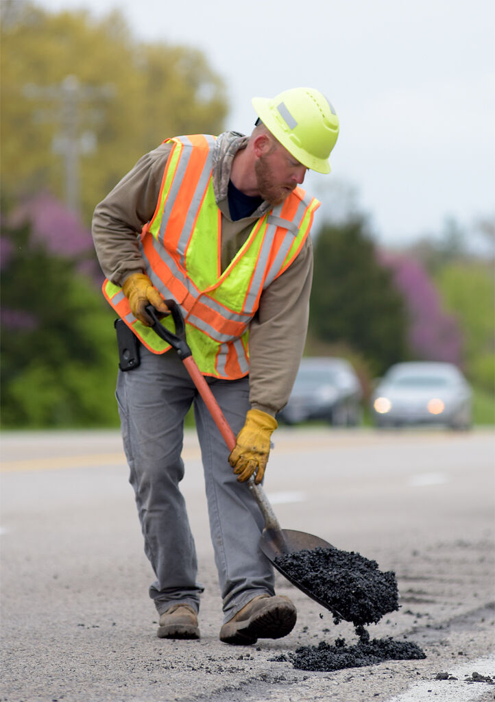 Justin Kumberg fills in potholes